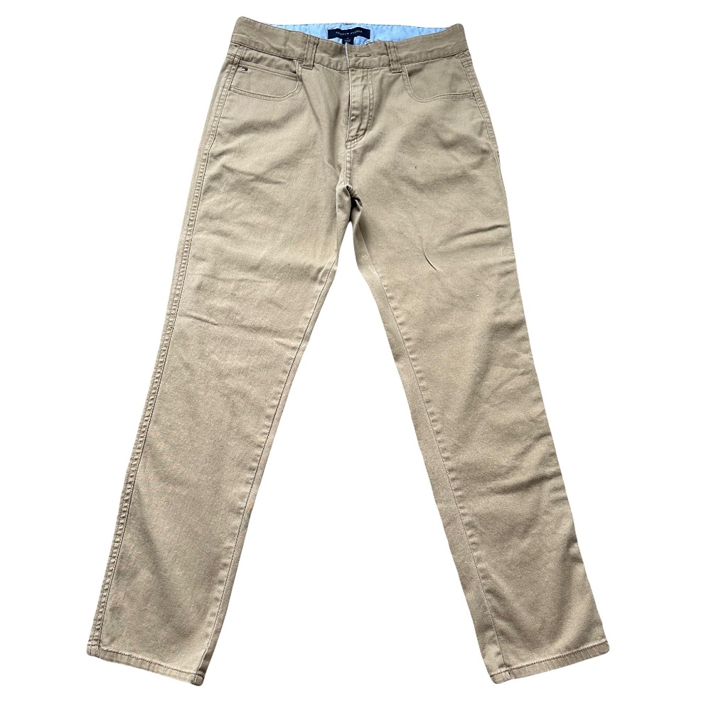 Tommy Hilfiger Boys Khaki Size 18 Slim Fit Casual